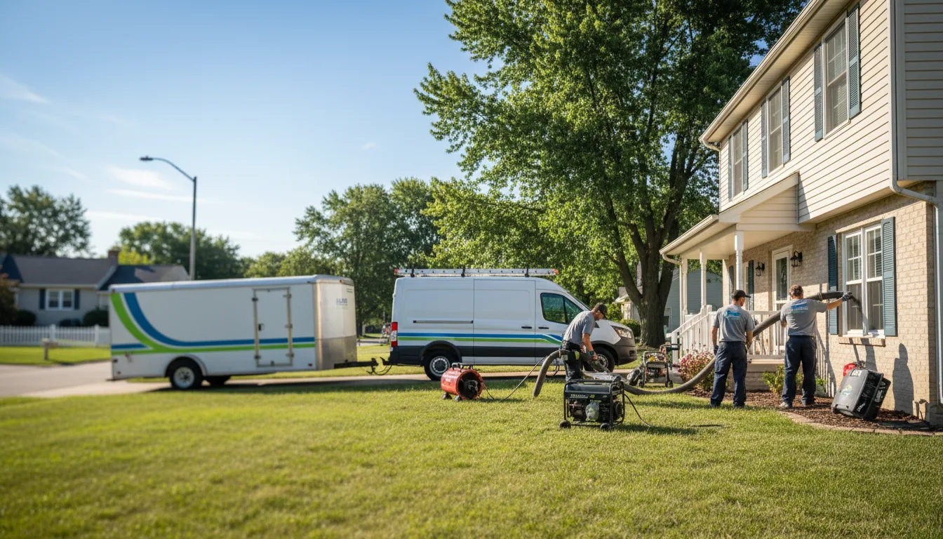 Flooded Basement Restoration And Cleanup With Repair in New Boston, MI near me